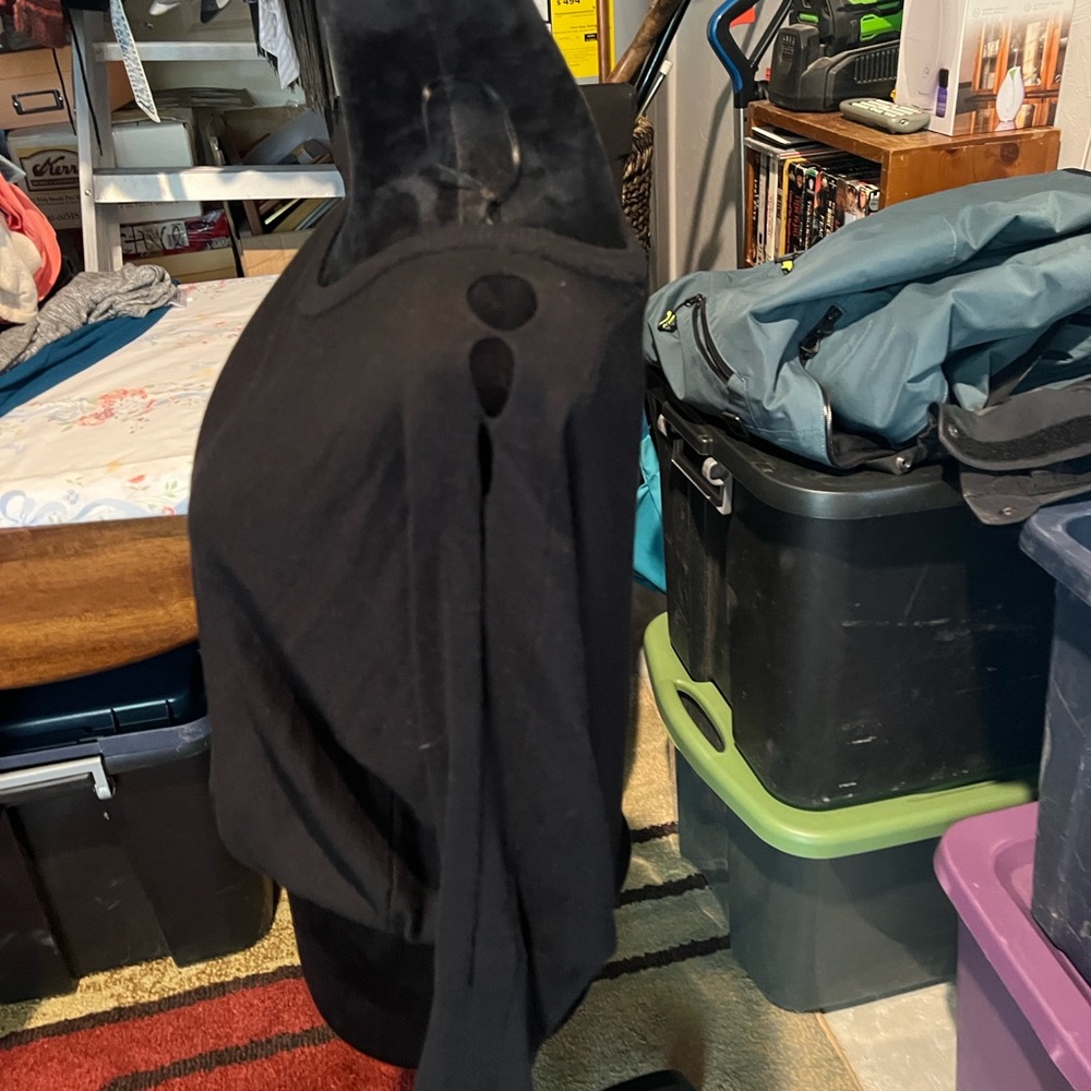 Black sweater with sleeve detail